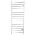 Anzzi Elgon 14Bar Carbon Steel Wall Mounted Electric Towel Warmer Rack in White TW-WM105WH